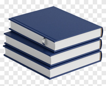 Stack Of Blue Books PNG