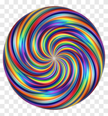 Colorful Swirl Pattern PNG