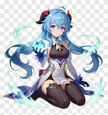 Anime Character Holding A Crystal PNG