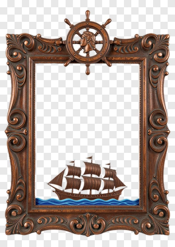 Decorative Ship Frame PNG
