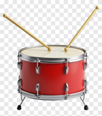 Red Drum With Sticks PNG