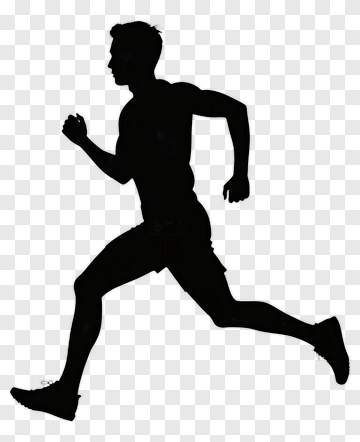 Running Man Silhouette PNG