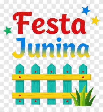 Festa Junina Decorative Sign PNG