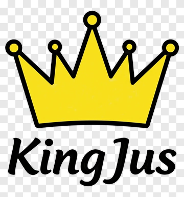 Yellow Crown With Kingjus Text PNG