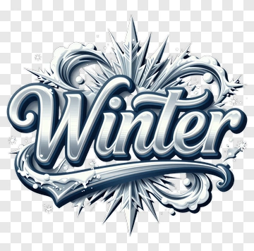 Winter Text Design PNG