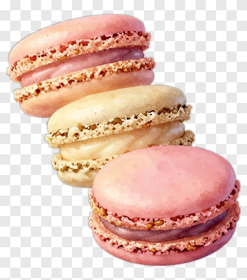 Colorful Macarons Stack PNG