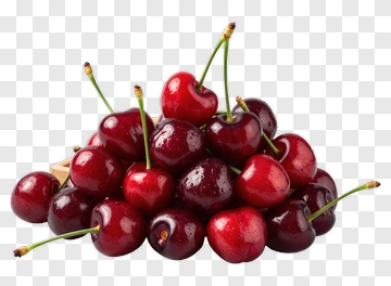 Fresh Red Cherries PNG
