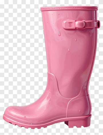 Pink Rain Boot PNG