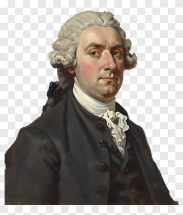 Portrait Of A Historical Man In Formal Attire PNG