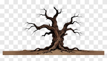 Dead Tree With Gnarled Branches PNG
