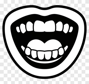 Open Mouth With Teeth PNG