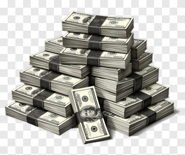 Stack Of Money Bundles PNG