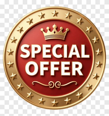 Special Offer Seal With Crown And Stars PNG