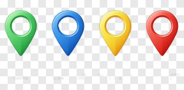 Colorful Location Markers PNG