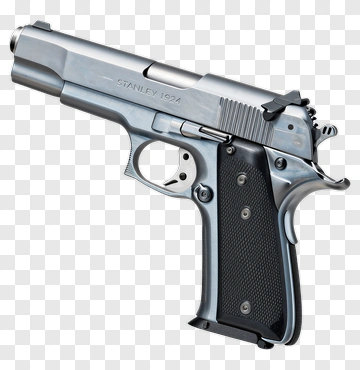 Handgun With Black Grip PNG