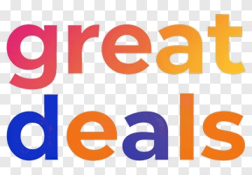 Great Deals Text Design PNG