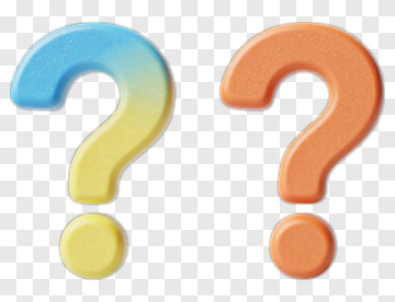 Colorful Question Marks PNG