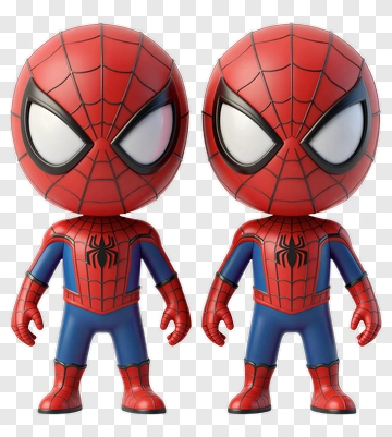 3D Spider-Man Figure PNG