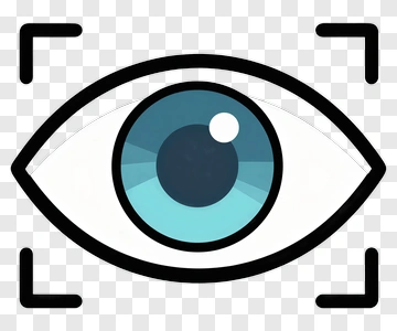 Eye Icon With Camera Frame PNG