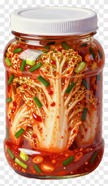 Jar Of Kimchi With Vegetables PNG