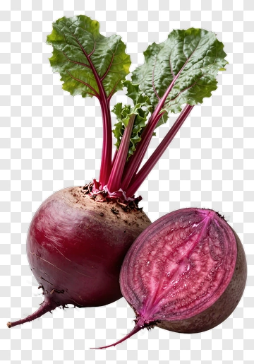 Fresh Beetroot With Greens PNG