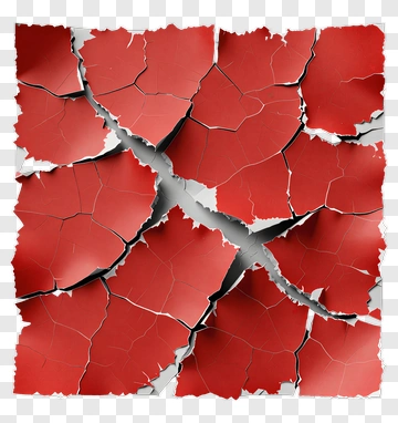 Cracked Red Surface PNG