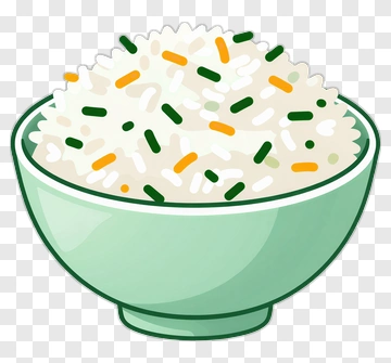 Bowl Of Colorful Rice PNG