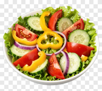 Colorful Salad With Fresh Vegetables PNG