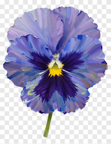 Purple Pansy Flower PNG
