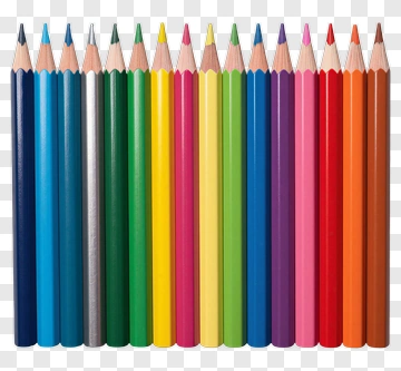 Colorful Set Of Pencils PNG