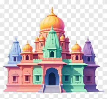 Colorful Indian Temple PNG