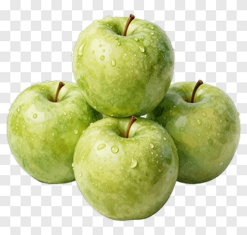 Fresh Green Apples Piled Together PNG