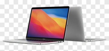 Laptop With Colorful Display PNG
