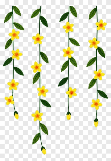 Yellow Flower Vines PNG