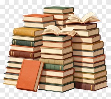 Stack Of Colorful Books PNG