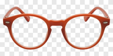 Orange Eyeglasses PNG