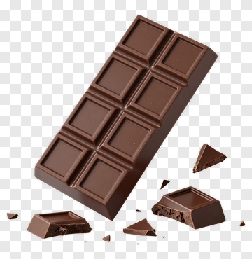 Chocolate Bar With Broken Pieces PNG