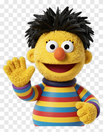 Cartoon Character With Striped Shirt PNG