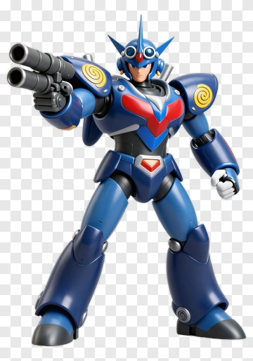 3D Robot Character Holding A Gun PNG