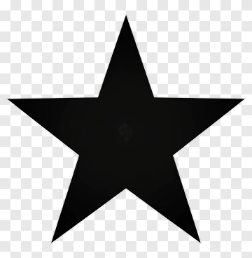 Black Star Shape PNG