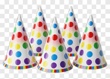 Colorful Party Hats PNG