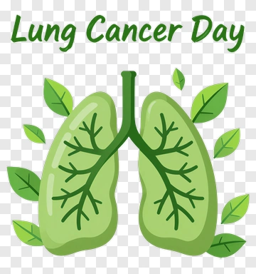 Lung Cancer Day Illustration PNG