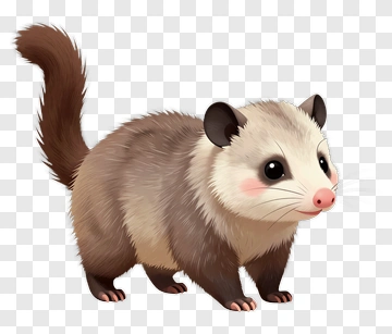 Cartoon Opossum PNG