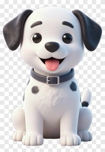 Cartoon Dalmatian Puppy PNG