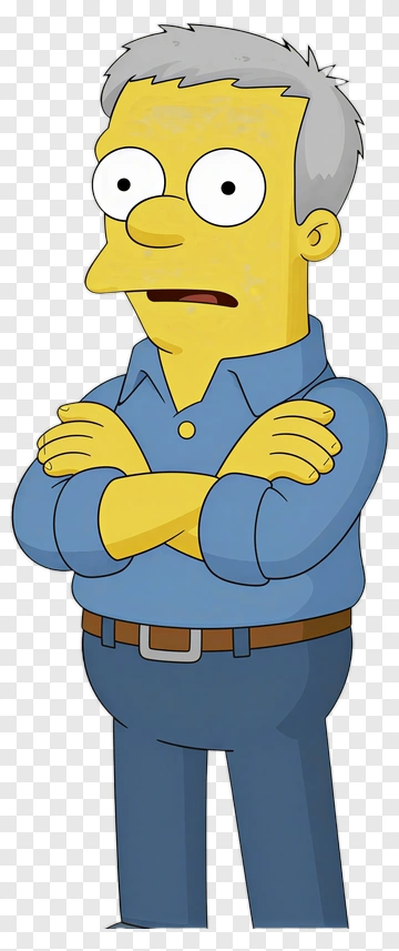Cartoon Man With Arms Crossed PNG