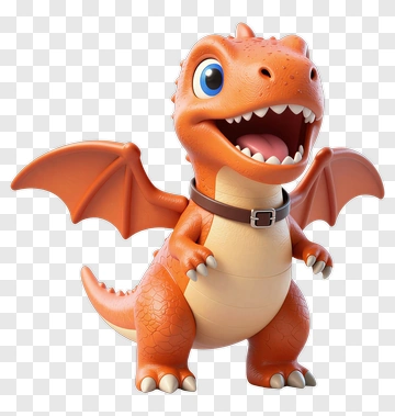 Cartoon Dragon Character PNG