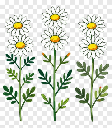 Daisy Flower Illustrations PNG