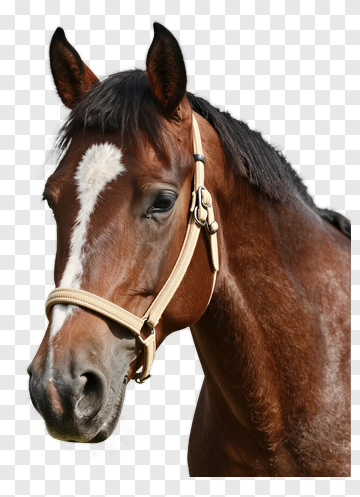 Brown Horse With Halter PNG