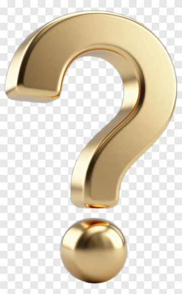 Gold Question Mark Symbol PNG
