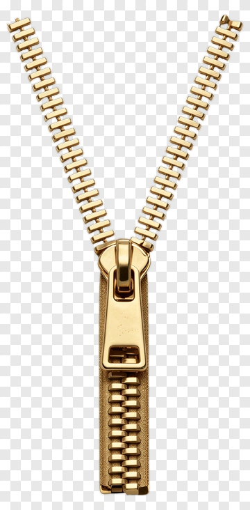 Gold Zipper PNG